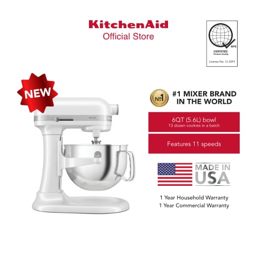 KitchenAid 6QT (5.6L) Artisan Stand Mixer 220 V - 5KSM60S variant