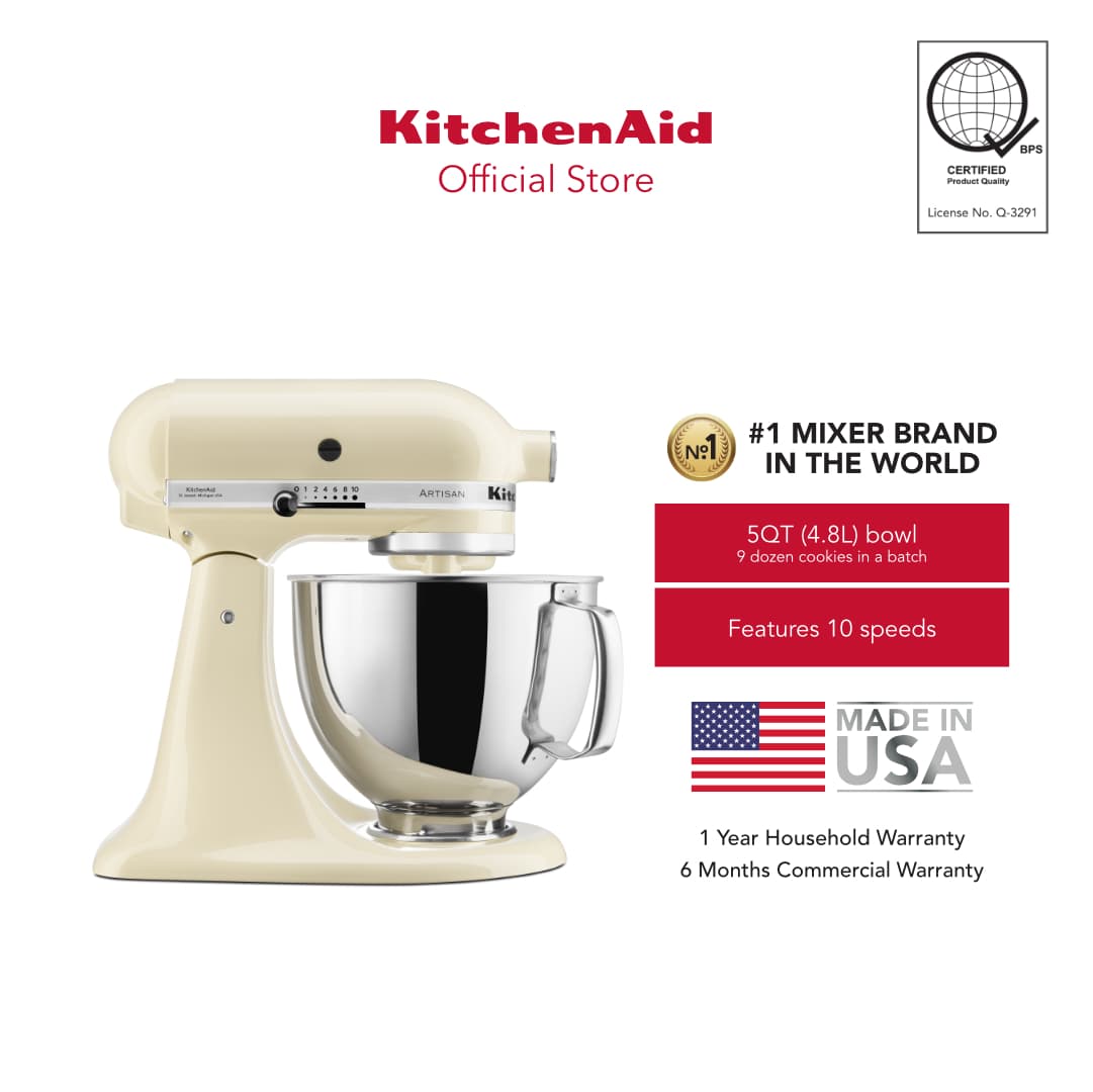 KitchenAid 5QT (4.8L) Artisan Stand Mixer 220V variant