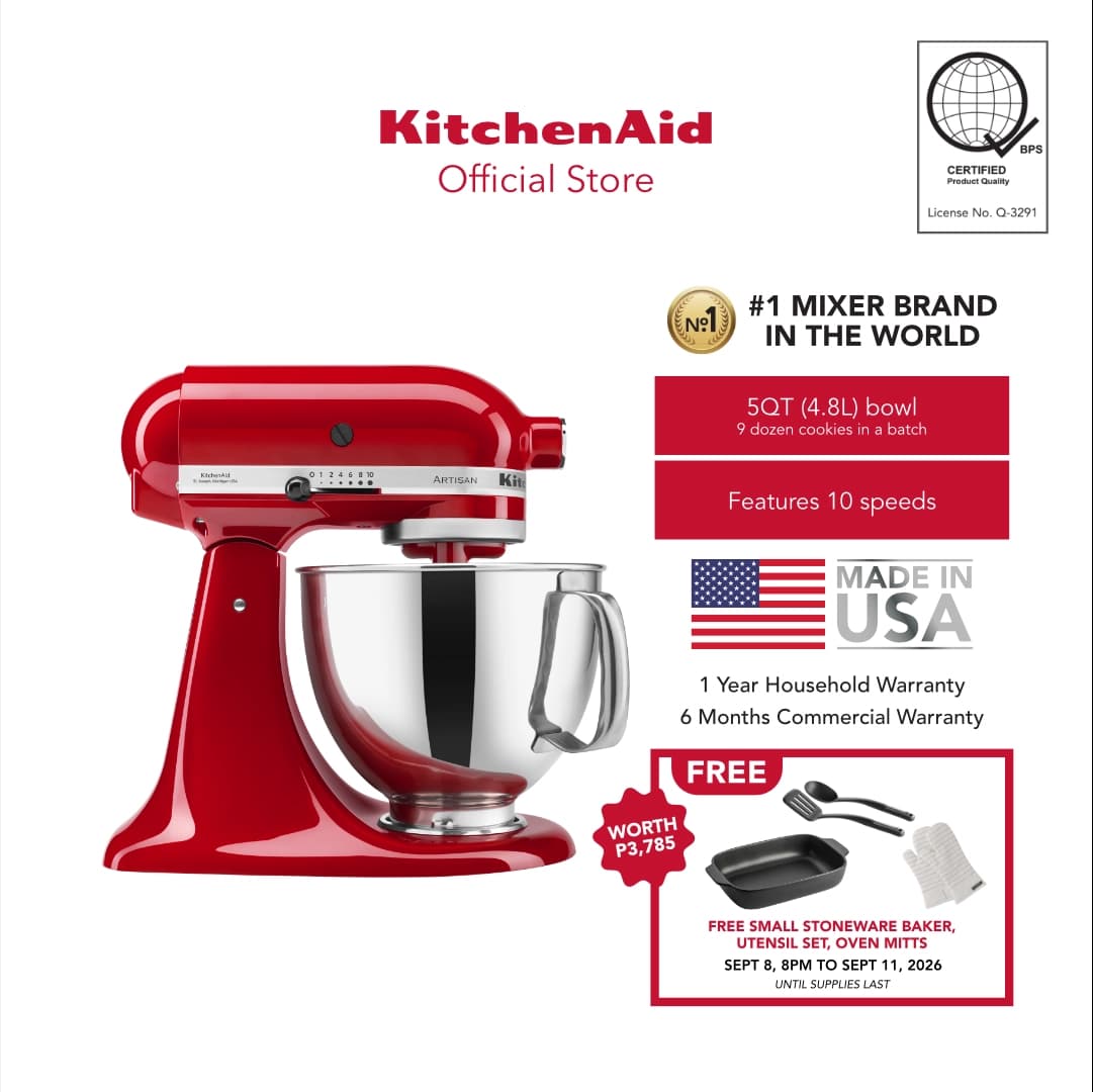 KitchenAid 5QT (4.8L) Artisan Stand Mixer 220V variant