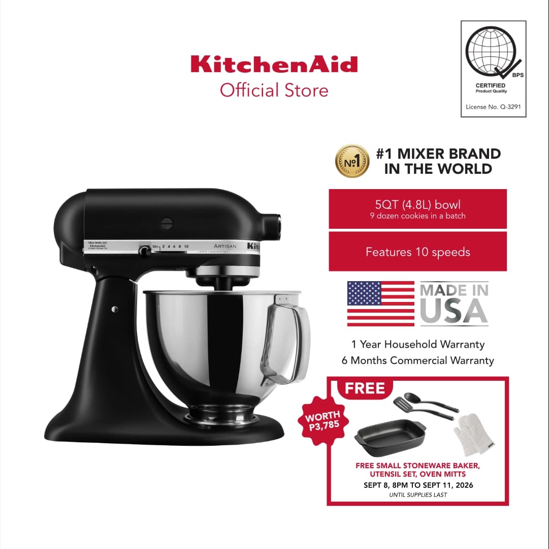 KitchenAid 5QT (4.8L) Artisan Stand Mixer 220V