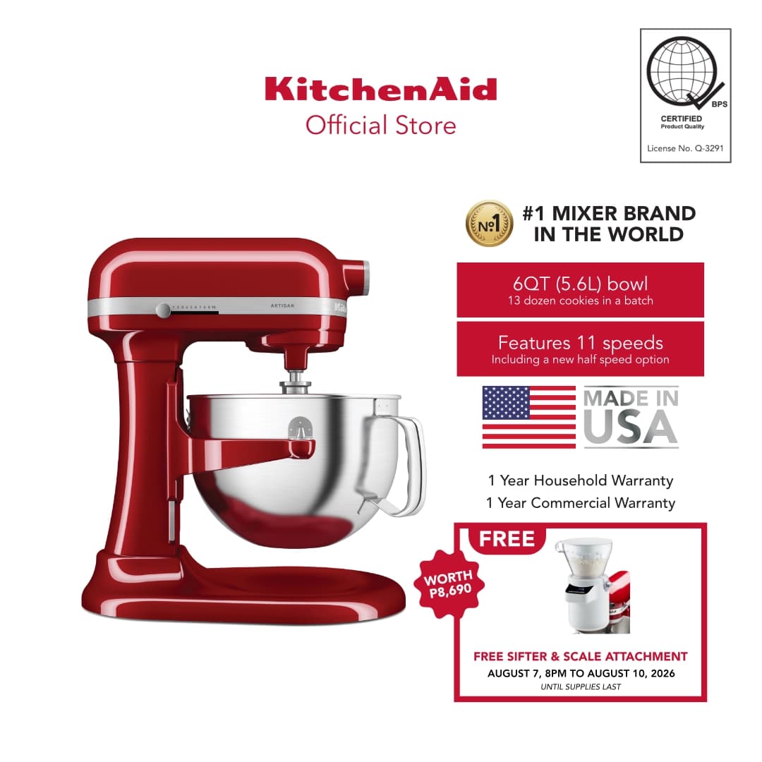 KitchenAid 6QT (5.6L) Artisan Stand Mixer 220 V - 5KSM60S