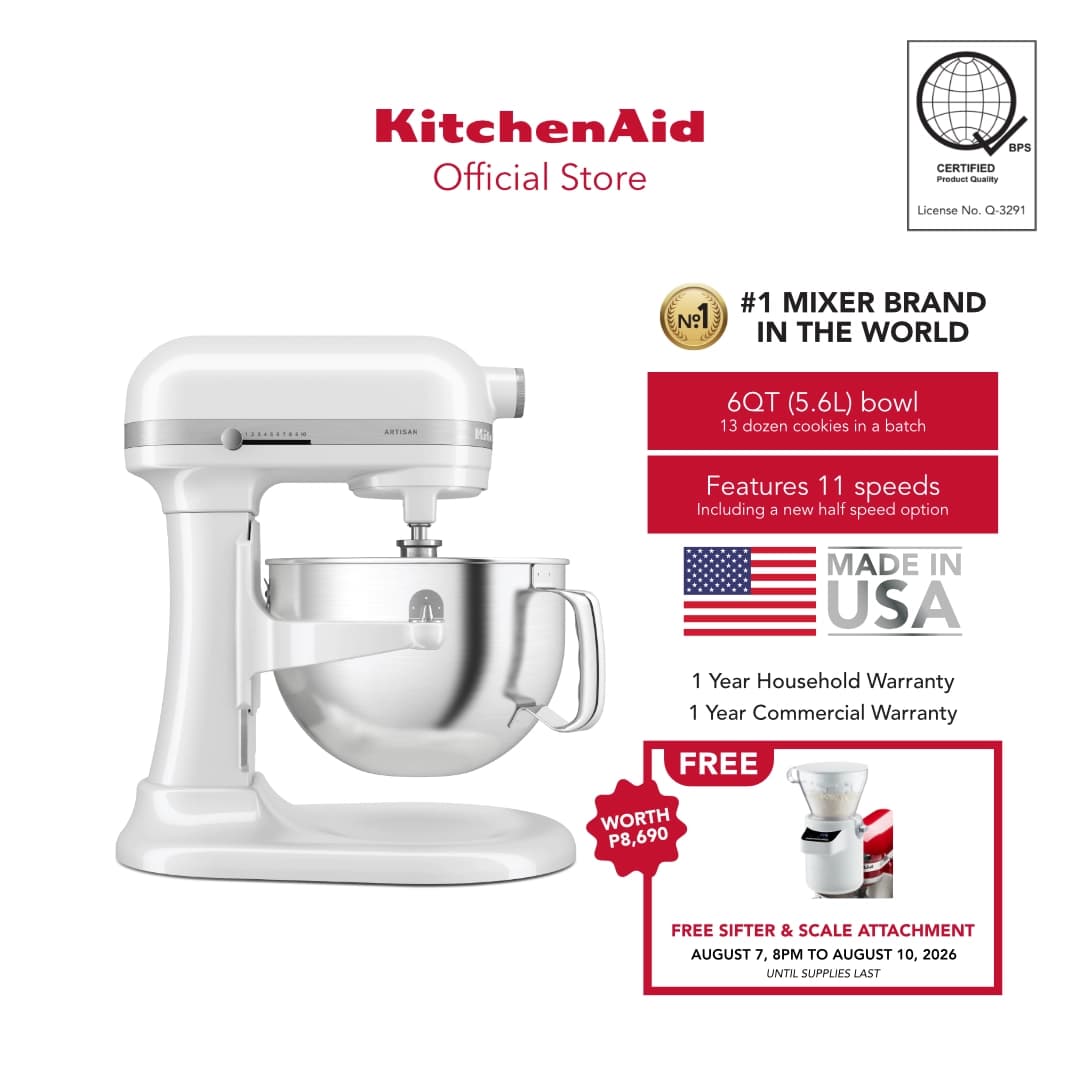 KitchenAid 6QT (5.6L) Artisan Stand Mixer 220 V - 5KSM60S variant